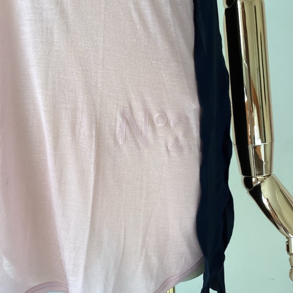 No. 21 Design Pink and Black Tank Top SZ 6 - Picture 6 of 7